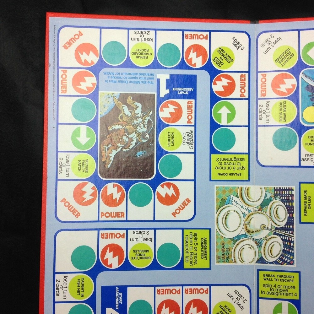 The Six Million Dollar Man Game REPLACEMENT Board Man Cave Decor Scuba Astronaut - Picture 3 of 12